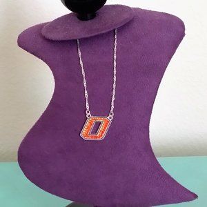 Women's OSU Necklace Officially Licensed Fashion silver Chain 18"